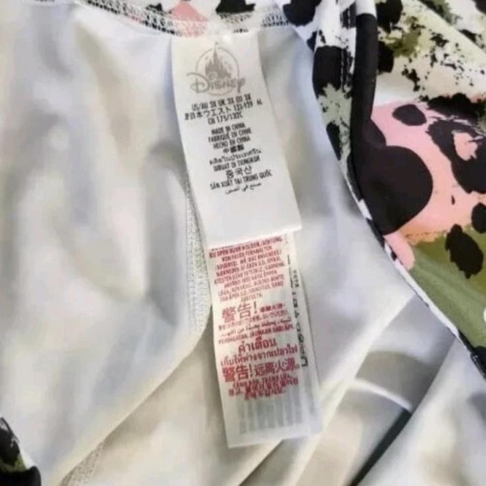 Disney Atlantic Pants Womens Plus Size 3X Mickey Mouse Leopard Print - Picture 6 of 8